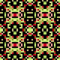 seamless pixel pattern mosaic. abstract background with squares can be used for wallpaper, fabric, textile or clothing design.