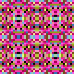 seamless pixel pattern mosaic. abstract background with squares can be used for wallpaper, fabric, textile or clothing design.
