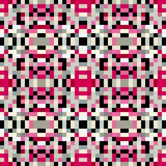 seamless pixel pattern mosaic. abstract background with squares can be used for wallpaper, fabric, textile or clothing design.