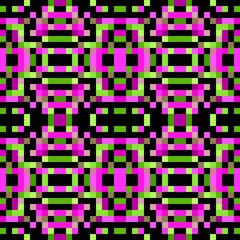 Fototapeta premium seamless pixel pattern mosaic. abstract background with squares can be used for wallpaper, fabric, textile or clothing design.