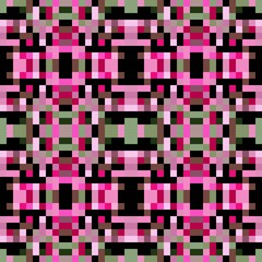 seamless pixel pattern mosaic. abstract background with squares can be used for wallpaper, fabric, textile or clothing design.