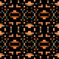 seamless pixel pattern mosaic. abstract background with squares can be used for wallpaper, fabric, textile or clothing design.