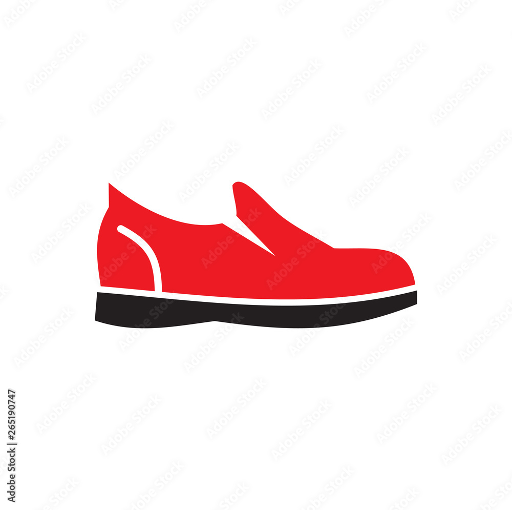 Poster shoe icon on background for graphic and web design. simple vector sign. internet concept symbol for 