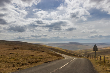 Dramatic road through the hills - Buttertubs Pass, Yorkshire Dales