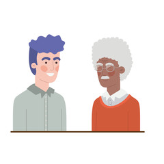 father with son avatar character