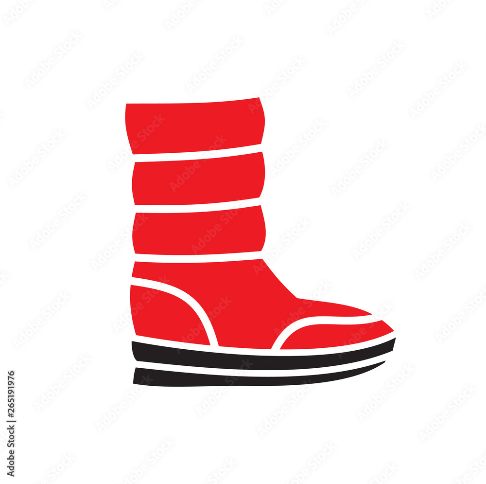 Poster shoe icon on background for graphic and web design. simple vector sign. internet concept symbol for 