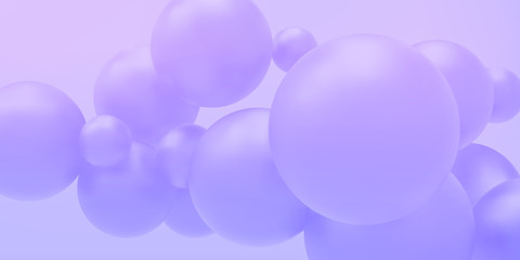 Ball Poster .Banner with spheres.Advertising template .