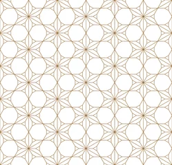 Fototapete Japanischer Stil Nahtloses geometrisches Muster basierend auf japanischem Ornament Kumiko.