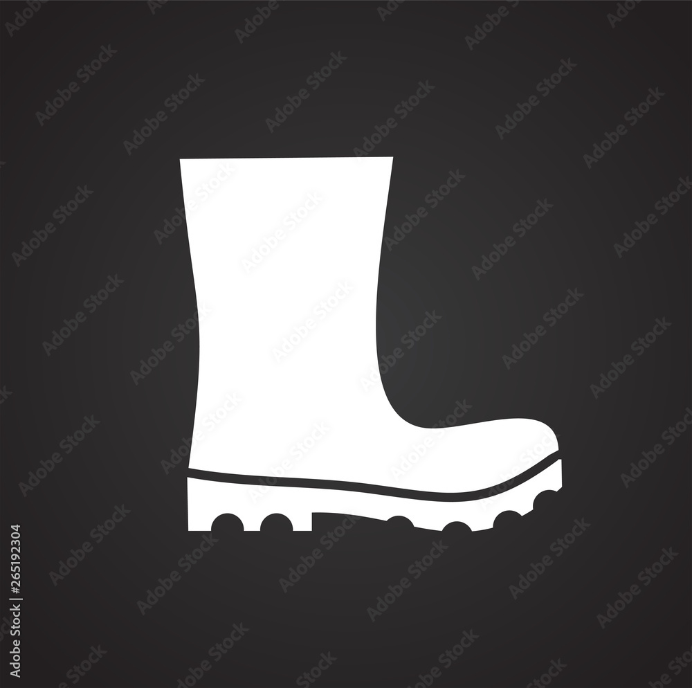 Poster shoe icon on background for graphic and web design. simple vector sign. internet concept symbol for 