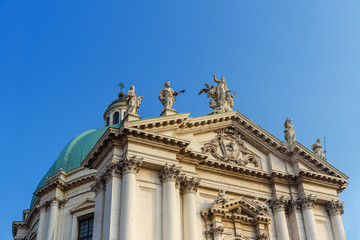 Fototapeta na wymiar Duomo Nuovo or New Cathedral, Cattedrale estiva di Santa Maria Assunta. Brescia. Italy