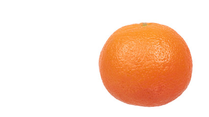 Fresh orange tangerine, raw citrus fruit isolated