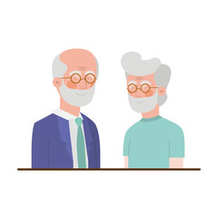 cute grandparents avatar character