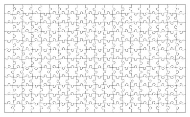 Puzzle jigsaw template