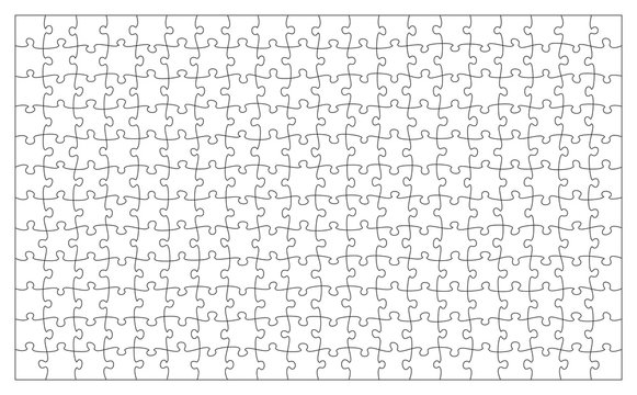 Puzzle jigsaw template