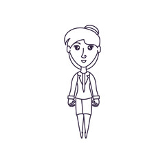business woman elegant avatar character