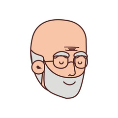 head of grandfather avatar character