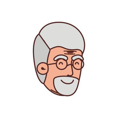 head of grandfather avatar character