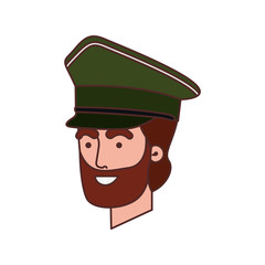 head of man soldier of war avatar character