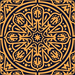 Arabian traditional flourish seamless pattern
