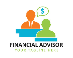 Financial advisor logo. Editable Vector EPS.
