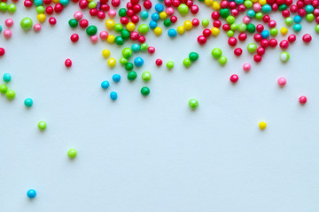 Colorful celebration background with candy.