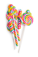 Set of colorful lollipops.