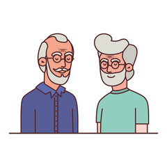 cute grandparents avatar character
