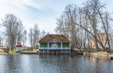 Fototapeta premium house on the lake
