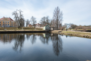 Fototapeta premium house on the lake