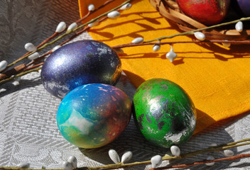 colorful easter eggs