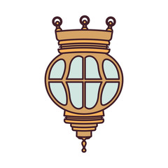 ramadan kareem lantern isolated icon