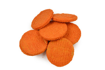 Fish burger isolated on white background.