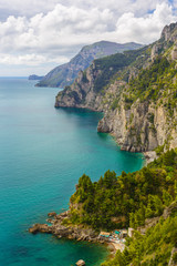 Typical nature of Amalfitan coast, Italy