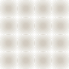 Fototapeta na wymiar Circles seamless pattern. Ordered shapes create a hypnotic effect.