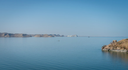 Obraz premium Egypt. Landscape on Lake Nasser