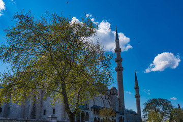 Minarette Suleymaniye Moschee Istanbul