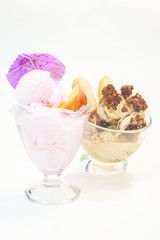 ice cream in a bowl