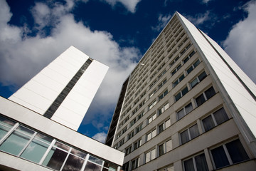 Low angle shot of a tall building