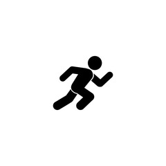 Fototapeta na wymiar Running man, athletics, marathon, summer sport, run icon isolated on white background. Vector