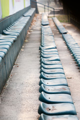 Sitting Benches on a Stadium