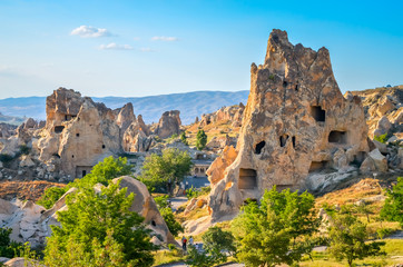 Beautiful rocks in Goreme national park, Cappadocia, Turkey