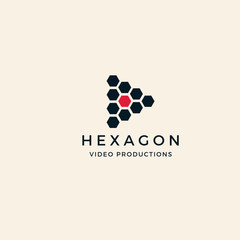 Hexagon Technology logo design inspiration custom logo design vector