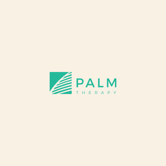 Palm leaf custom template logo design inspiration