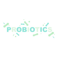 Probiotics icons background