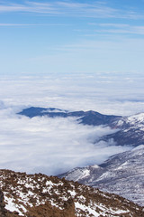Desert Landscape in Volcano Teide National Park, Tenerife, Canary Island, Spain 