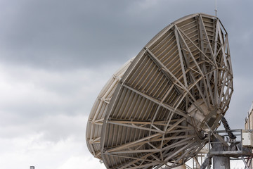 Radio antenna dishes of the radio telescope