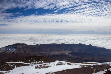 Fototapeta na wymiar Desert Landscape in Volcano Teide National Park, Tenerife, Canary Island, Spain 