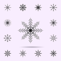 Snowflake icon. Universal set of Snowflake for website design and development, app development