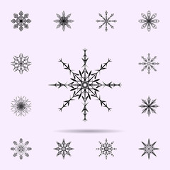 Snowflake icon. Universal set of Snowflake for website design and development, app development