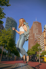 girl around the city time of her live